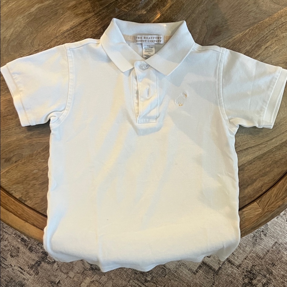 The Beaufort Bonnet Kids White Polo Shirt